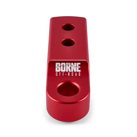 Borne Off-Road CNC Hitch Receiver Shackle 2in Red