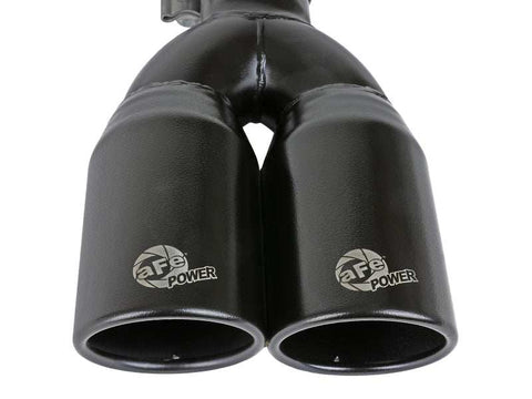 aFe 49T25374-B12 MACH Force-Xp 409 Stainless Steel Clamp-on Exhaust Tip 2.5in Inlet 3.5in Outlet - Black