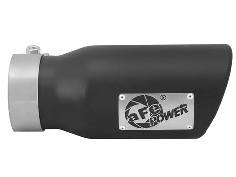 aFe 49T30401-B09 MACHForce XP 3in Inlet x 4in Outlet 9in Length Clamp-On Black Tip