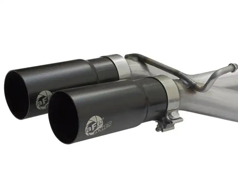 aFe 49-43079-B Rebel Exhausts Cat-Back SS Ford F-150 04-08 V8 4.6/5.4L w/ Black Tips
