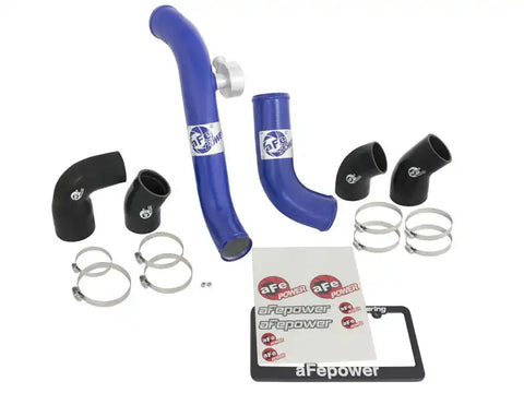 aFe 46-20254-L Bladerunner Intercoolers Tube - Blue Hot/Cold Side 15-16 Ford Mustang EcoBoost L4-2.3L (t)