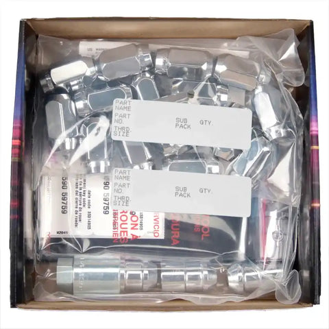 McGard 6 Lug Hex Install Kit w/Locks (Cone Seat Nut) M12X1.25 / 13/16 1.28in. L - Chrome