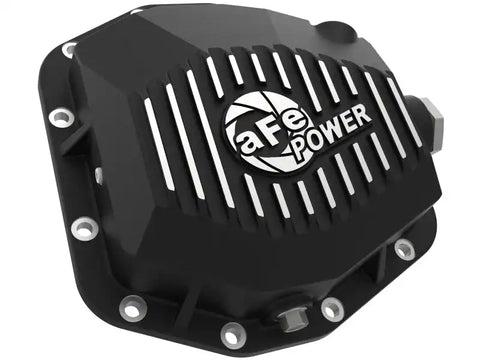 aFe 46-71190B Street Series Rear Differential Cover Black w/Machined Fins 20+ Jeep Gladiator JT (Dana M220)