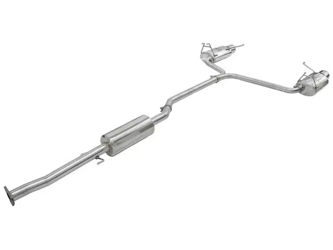aFe 49-36612 Takeda Exhaust 2.25in to 2in Dia 304SS Cat-Back w/Polished Tips 08-12 Honda Accord Coupe V6 3.5L