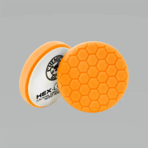 Chemical Guys Hex-Logic Self-Centered Medium-Heavy Cutting Pad - Orange - 4in - Case of 24