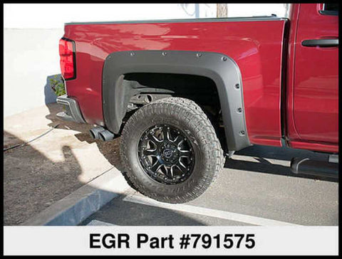 EGR 14+ Chev Silverado 6-8ft Bed Bolt-On Look Fender Flares - Set Matte