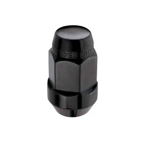 McGard Hex Lug Nut (Cone Seat Bulge Style) M14X1.5 / 22mm 1.635in. Length (Box of 144) - Black
