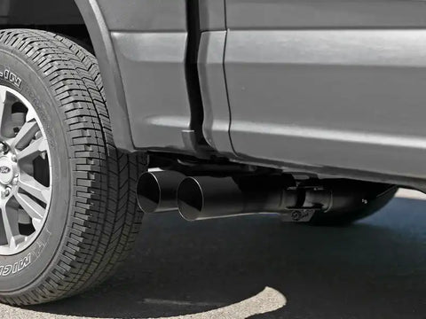 aFe 49-43108-B Rebel DPF-Back 409 SS Exhaust System w/Dual Black Tips 18-19 Ford F-150 V6 3.0L (td)