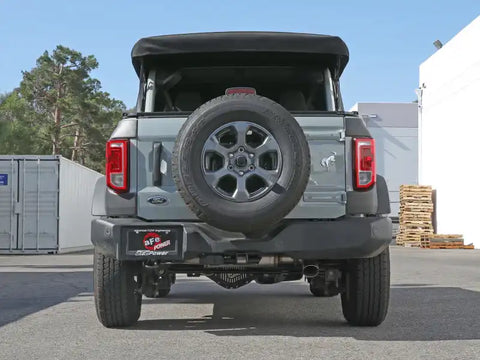 aFe 49-43136-P Apollo GT 3in 409 SS Cat-Back Exhaust 2021 Ford Bronco L4-2.3L (t)/V6-2.7L (tt) w/ Polished Tips