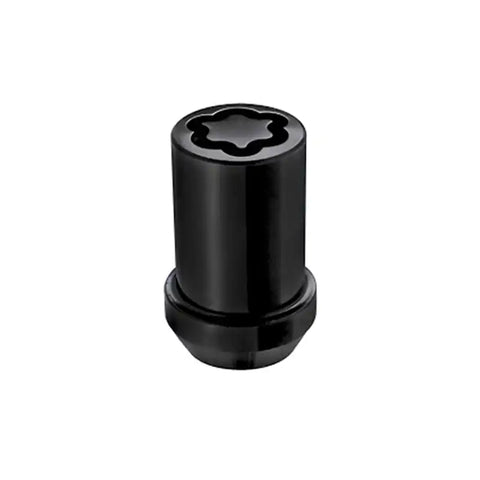McGard Wheel Lock Nut Set - 4pk. (Tuner / Cone Seat) M12X1.5 13/16 Hex 1.24in. Length Black