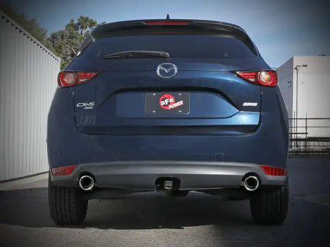 aFe 49-37021-P Takeda 17-21 Mazda CX-5 2.5L (t) 2.5in. SS Axle-Back Exhaust System w/Polished Tips