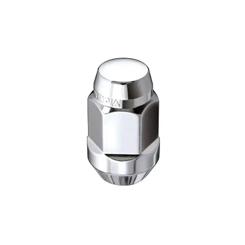 McGard Hex Lug Nut (Cone Seat Bulge Style) M12X1.25 / 3/4 1.45in. Length (4-Pack) - Chrome