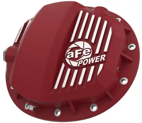 aFe 46-71140R Pro Series GMCH 9.5 Rear Diff Cover Red w/ Machined Fins 19-20 GM Silverado/Sierra 1500