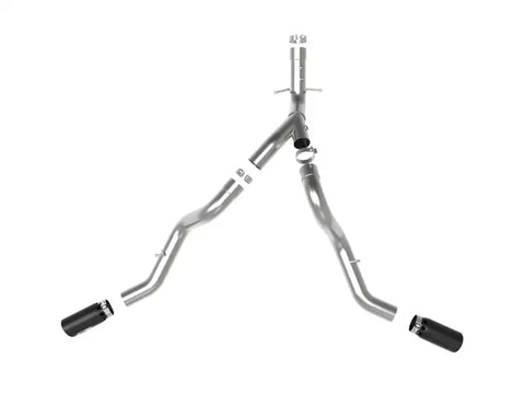 aFe 49-44126-B Large Bore-HD 4in 409SS DPF-Back Exhaust System w/Black Tip 20 GM Diesel Trucks V8-6.6L (td) L5P