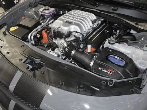 aFe 52-72205-CF Momentum GT Black Series Carbon Fiber CAIS 2017 Dodge Challenger/Charger SRT Hellcat V8-6.2L(sc)