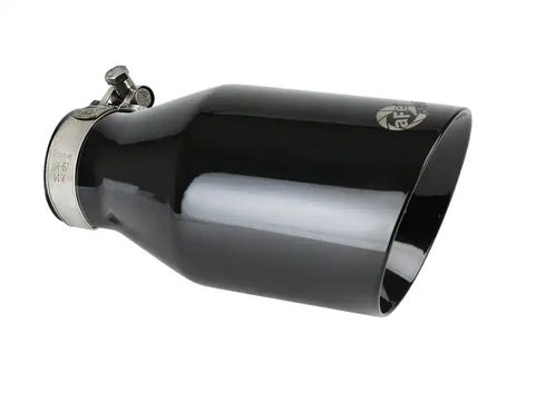 aFe 49T25454-B091 MACH Force-Xp 409 SS Clamp-On Exhaust Tip 2.5in. Inlet / 4.5in. Outlet 9in. L - Black