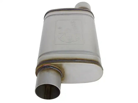 aFe 49M00030 MACH Force-Xp 409 SS Muffler 3in ID Offset/Offset x 4in H 9in W 14in L - Oval Body