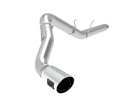 aFe 49-02075-P ATLAS 5in Alum Steel DPF-Back Exhaust System w/Polished Tip 19-20 Ram Diesel Trucks L6-6.7L (td)
