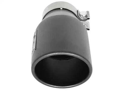 aFe 49T30451-B091 MACH Force-Xp 3in 304 SS Metallic Black Exhaust Tip In x 4-1/2in Out 9in L Clamp-On Right