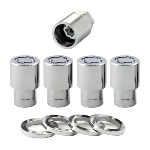 McGard Wheel Lock Nut Set - 4pk. (Reg. Shank Seat) 1/2-20 / 13/16 Hex 1.38in. Length Chrome