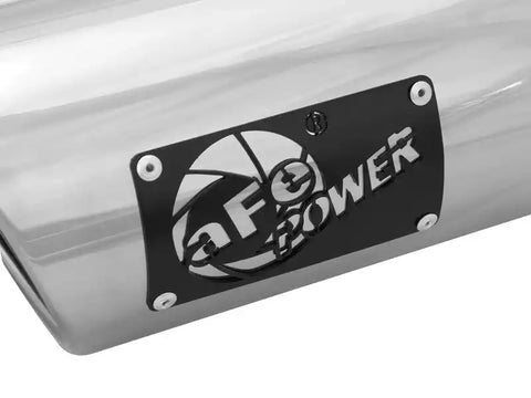 aFe 49T35456-P12 MACHForce-XP 304 Stainless Steel Polished Exhaust Tip 3.5in x 4.5in Out 12in L Clamp-On