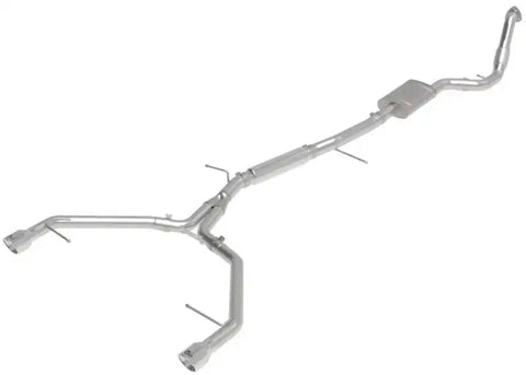 aFe 49-36420-P 17-19 Audi A4 (B9) MACH Force-Xp 3in to 2.5in 304 SS Cat-Back Exhaust System-Dual Polished Tips