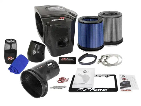 aFe 52-72204-CF Momentum GT Black Series Carbon Fiber CAIS 15-16 Dodge Challenger SRT Hellcat V8-6.2L (sc)