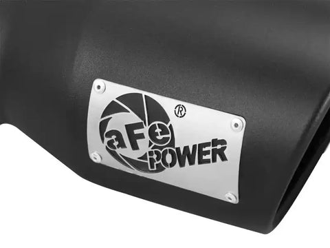 aFe 49T30451-B09 Power Gas Exhaust Tip Black- 3 in x 4.5 out 9 Long Bolt On (Black)