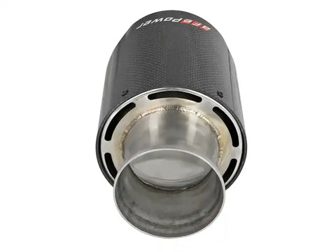 aFe 49C32068-C MACH Force-XP 4-1/2in Carbon Fiber OE Replacement Exhaust Tips - 15-19 Dodge Charger/Hellcat