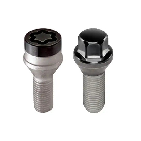 McGard 5 Lug Hex Install Kit w/Locks (Cone Seat Bolt) M12X1.5 / 17mm 25.5mm Shank L. - Black