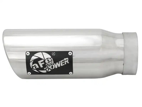 aFe 49T35456-P12 MACHForce-XP 304 Stainless Steel Polished Exhaust Tip 3.5in x 4.5in Out 12in L Clamp-On
