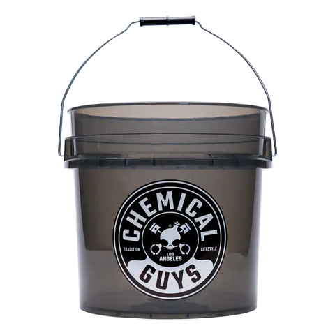 Chemical Guys Heavy Duty Detailing Bucket Smoked Black (4.5 Gal) - Case of 12
