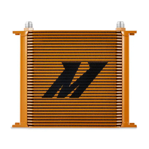 Mishimoto Universal 34 Row Oil Cooler - Gold