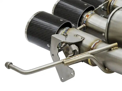 aFe 49-34056-C MACHForce XP 3in -2 1/2in Axle Back SS Exhaust w/Carbon Fiber Tips 14-17 Chevy Corvette V8 6.2L