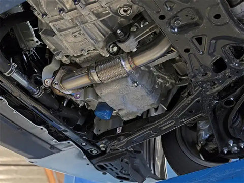 aFe 48-36605 Power Elite Twisted Steel 16-17 Honda Civic I4-1.5L (t) 2.5in Rear Down-Pipe Mid-Pipe