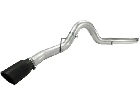 aFe 49-03054-B Atlas 5in DPF-Back Aluminized Steel Exh Sys, Ford Diesel Trucks 08-10 V8-6.4L (td) Black tip