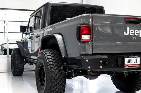 AWE 20-21 Jeep Gladiator JT 3.6L Tread Edition Cat-Back Dual Exhaust - Diamond Black Tip