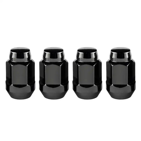 McGard Hex Lug Nut (Cone Seat Bulge Style) M14X1.5 / 22mm 1.635in. Length (4-Pack) - Black