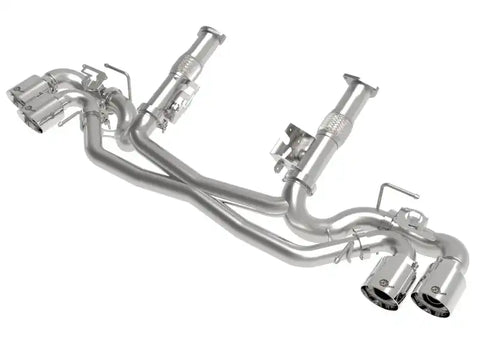 aFe 49-34124NM-P MACH Force-Xp 304 Stainless Steel Cat-Back Exhaust Polished 2020 Chevrolet Corvette C8