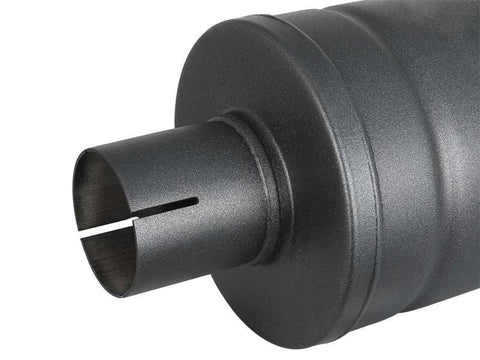 aFe 49M00007-B MACH Force-Xp 409 SS Muffler w/ Black finish 2-1/2in Inlet & Oulet 14in x 16in Diameter