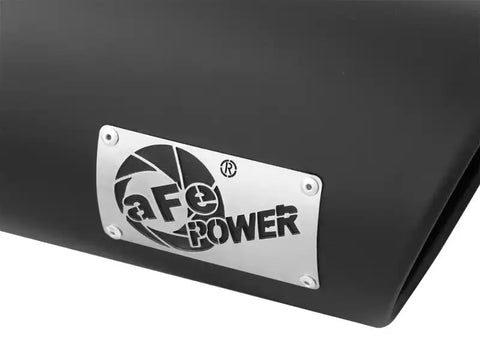 aFe 49T50601-B12 Diesel Exhaust Tip Bolt On Black 5in Inlet x 6in Outlet 12in Long