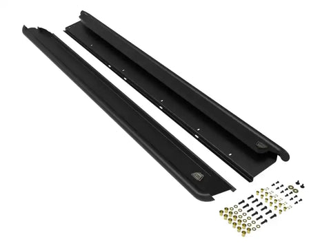 aFe 79-27001 POWER 10-14 Subaru Outback H4 2.5L / H6 3.6L Terra Guard Trail Slider Step - Black