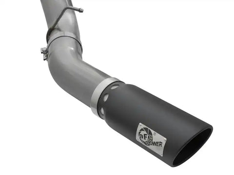 aFe 49-44081-B LARGE Bore HD 5in Exhausts DPF-Back SS w/ Black Tips 16-17 GM Diesel Truck V8-6.6L (td) LML/L5P