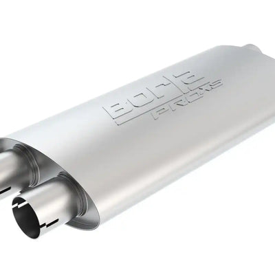 Borla 400493 - ProXS Muffler Notched Neck PRO-XS 2.50in. DUAL IN/OUT 19 X 9.5 4in