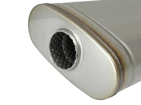 aFe 49M30019 MACH Force XP 304 Stainless Steel Muffler 2.5in Center/Offset 18in L x 9in W 4in H