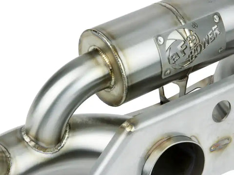 aFe 49C36434 Power MACHForce XP 304 Stainless Secondary Muffler Delete Pipe 14-19 Porsche 911 GT3 3.8L/4.0L