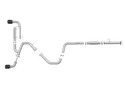 aFe 49-37010-B Takeda Exhaust Cat-Back 19-20 Hyundai Veloster N 304SS Black Dual Tips