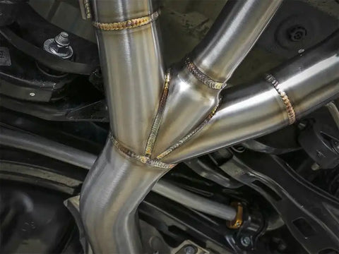 aFe 49-36623-B Takeda 3in 304 SS Cat-Back Exhaust w/ Tri-Black Tips 17-18 Honda Civic Type R L4 2.0L (t)