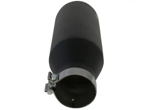 aFe 49-92023-B MACHForce XP Exhausts Tips SS-304 EXH Tip 4In x 7Out 18L Bolt-On (blk)