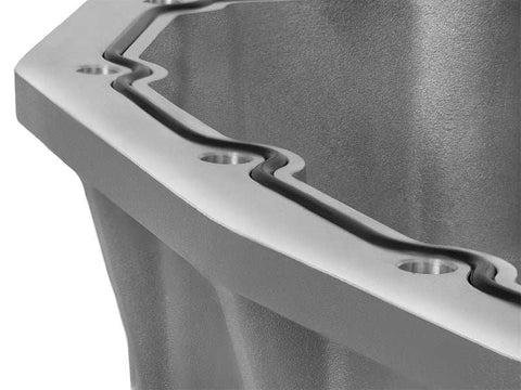 aFe 46-70320 Street Series Engine Oil Pan Raw w/ Machined Fins 11-17 Ford Powerstroke V8-6.7L (td)